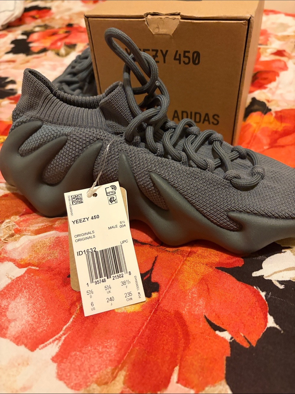 adidas Men’s Sneakers — Grey Yeezy 450 Style